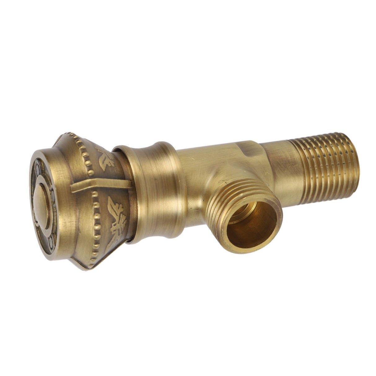 Angle Valve Vintage European Style Brass Cold Hot Water Stop Valve for Water Sink Bathroom Toilet Kitchen