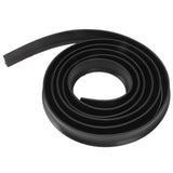 Water Insulation Strip Flexible Bendable Self Adhesive TPE Shower Wet Dry Separation Bathroom Accessories 3meter Black - Close-Up Angle