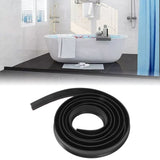 Water Insulation Strip Flexible Bendable Self Adhesive TPE Shower Wet Dry Separation Bathroom Accessories 3meter Black