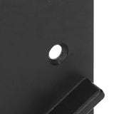 2Pcs Shower Curtain Rod Holder Square End Wall Mount Retainer Bathroom Accessories Black - Extra Image