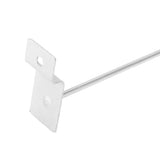 50pcs Slatwall Hooks Slot Plate Hook Slotted Plate Single Wire Hooks for Retail Display 15cm 3.3mm Diameter Silver - Extra Image