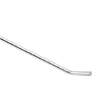 50pcs Slatwall Hooks Slot Plate Hook Slotted Plate Single Wire Hooks for Retail Display 15cm 3.3mm Diameter Silver