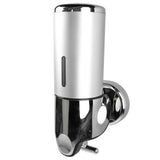Wall Mounted Soap Dispenser Silver ABS Conditioner Body Wash Dispenser 500ml Soap Liquid Holder for Hotels Restaurants Home