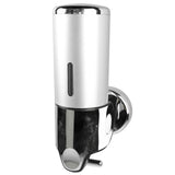Wall Mounted Soap Dispenser Silver ABS Conditioner Body Wash Dispenser 500ml Soap Liquid Holder for Hotels Restaurants Home