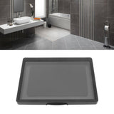 Shower Phone Holder Waterproof Rotatable Anti Fog Hands Free Easy Mounting Bathroom Tablet Case for Bathing Washroom Black