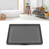 Shower Phone Holder Waterproof Rotatable Anti Fog Hands Free Easy Mounting Bathroom Tablet Case for Bathing Washroom Black
