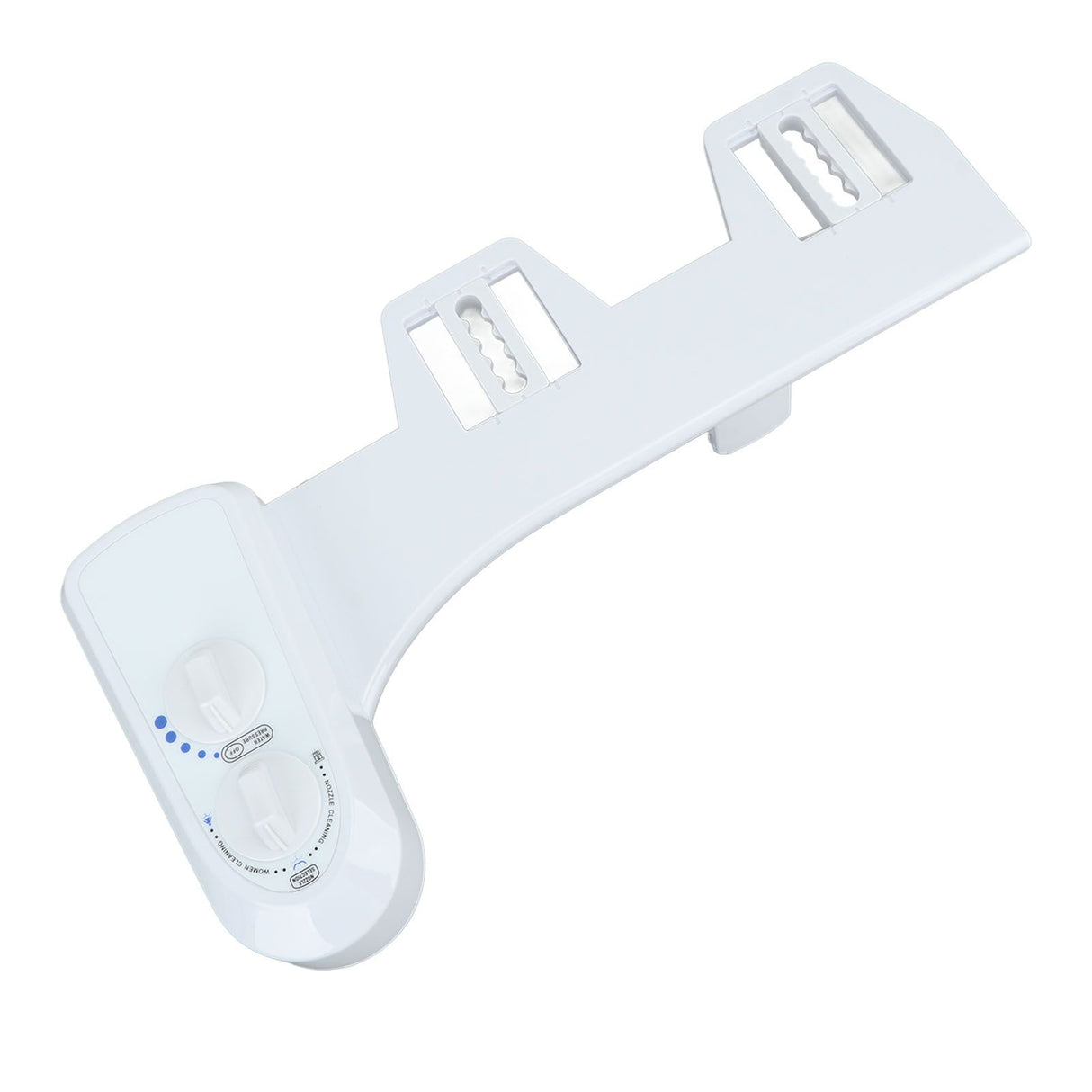 Bidet Attachment Self Cleaning Dual Nozzle Adjustable Water Pressure Cold Water Toilet Bidet for Feminine Wash 3/8