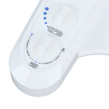 Bidet Attachment Self Cleaning Dual Nozzle Adjustable Water Pressure Cold Water Toilet Bidet for Feminine Wash 3/8