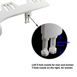 Bidet Attachment Self Cleaning Dual Nozzle Adjustable Water Pressure Cold Water Toilet Bidet for Feminine Wash 3/8 - Extra Image