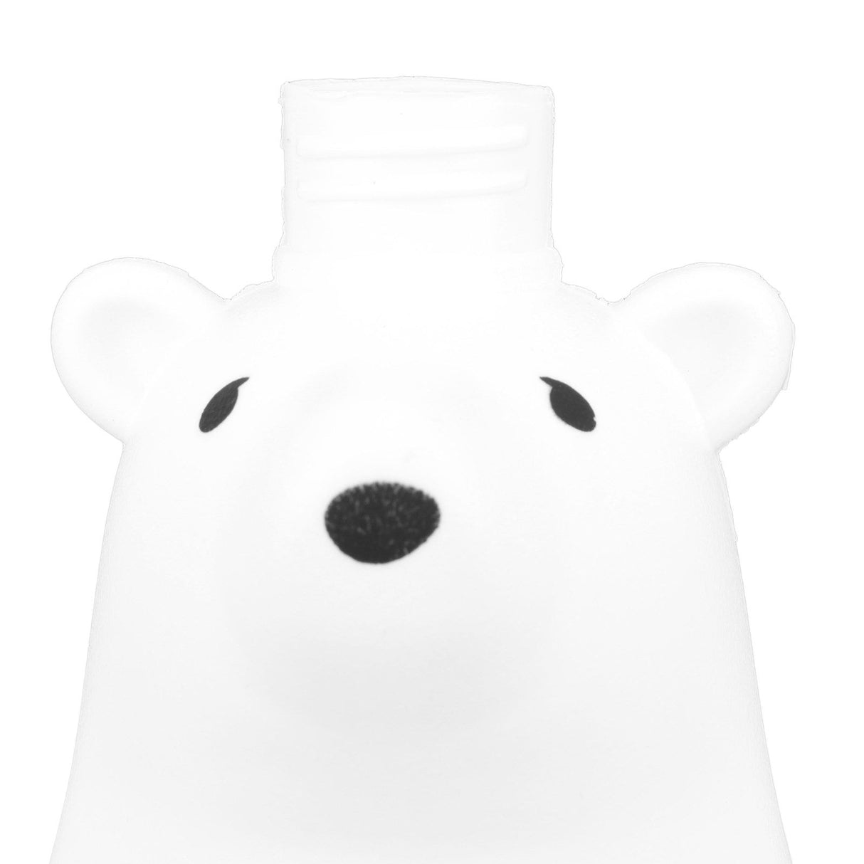 Shampoo Dispenser White Bear Style Pump Type Durable PP PE Widely Used Shower Bottles for Bathroom Washroom Toilet L(9.2x11.6in)