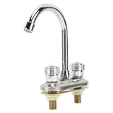 2 Handle Bathroom Faucet Water Saving Hot Water Centerset Bathroom Faucet for Kitchens Bath Basin