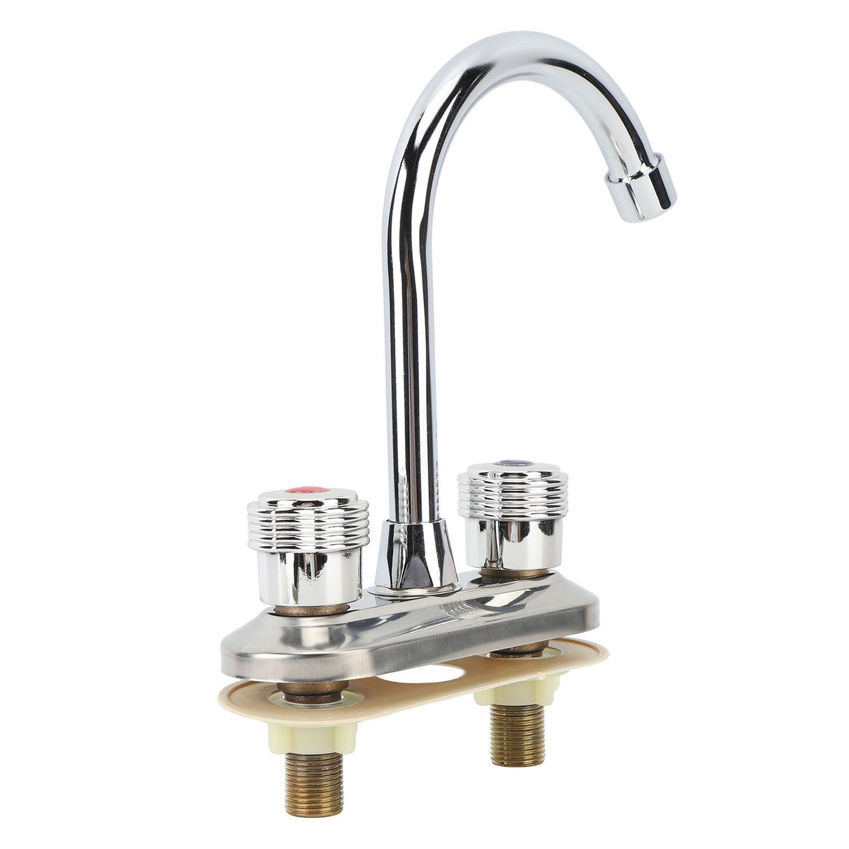 2 Handle Bathroom Faucet Water Saving Hot Water Centerset Bathroom Faucet for Kitchens Bath Basin
