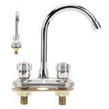 2 Handle Bathroom Faucet Water Saving Hot Water Centerset Bathroom Faucet for Kitchens Bath Basin