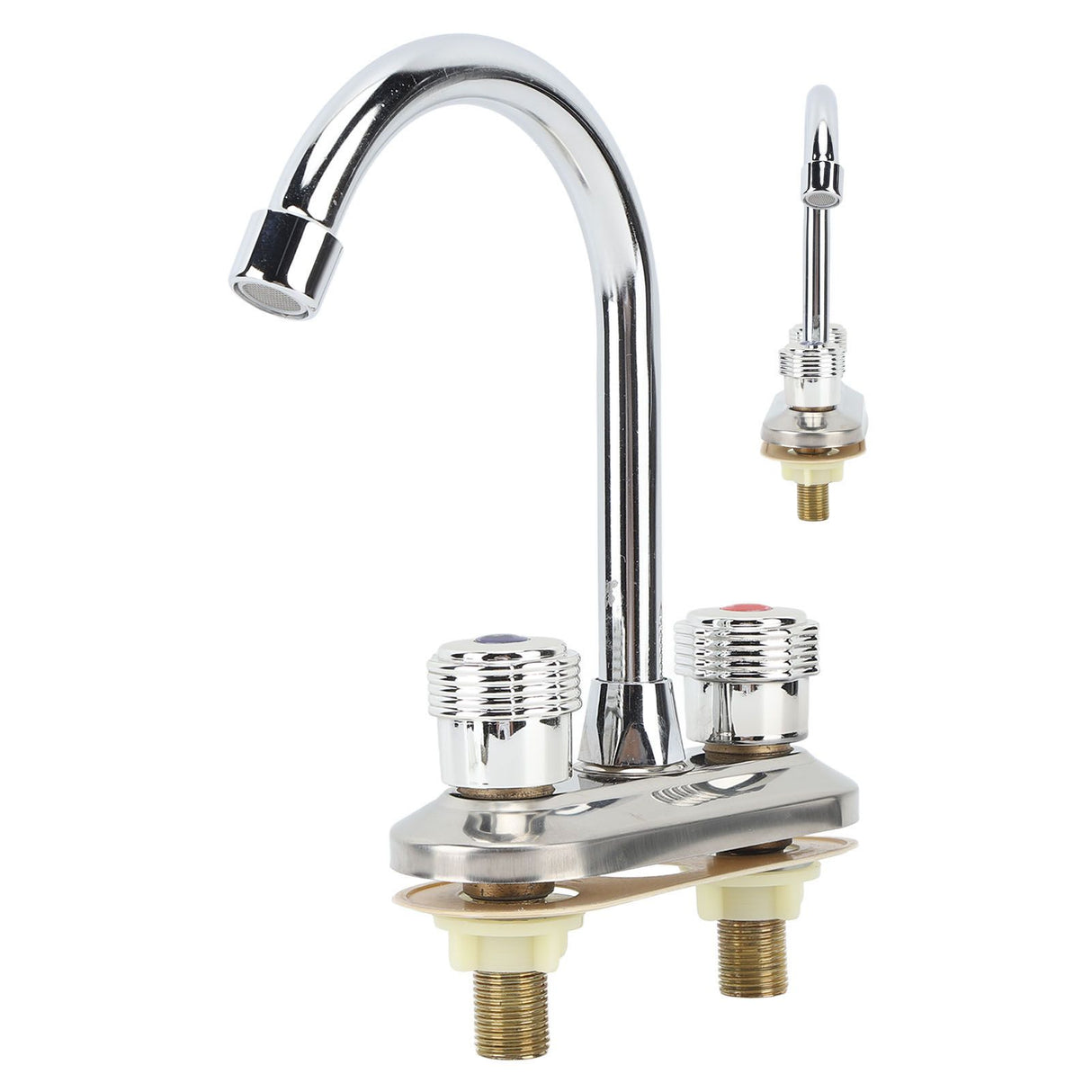 2 Handle Bathroom Faucet Water Saving Hot Water Centerset Bathroom Faucet for Kitchens Bath Basin