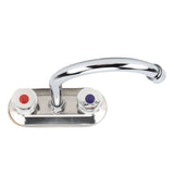 2 Handle Bathroom Faucet Water Saving Hot Water Centerset Bathroom Faucet for Kitchens Bath Basin