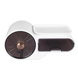 Wall Mounted Tissue Box Cover Plastic Waterproof Multifunctional Punch Free Toilet Paper Holder for Bathroom Kitchen White