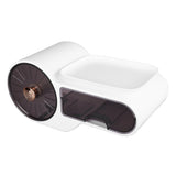 Wall Mounted Tissue Box Cover Plastic Waterproof Multifunctional Punch Free Toilet Paper Holder for Bathroom Kitchen White