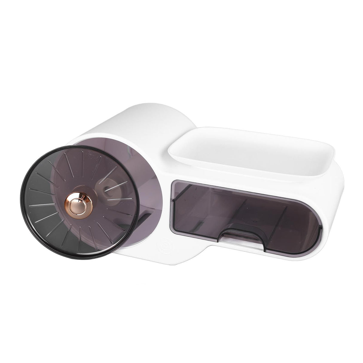Wall Mounted Tissue Box Cover Plastic Waterproof Multifunctional Punch Free Toilet Paper Holder for Bathroom Kitchen White