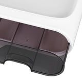 Wall Mounted Tissue Box Cover Plastic Waterproof Multifunctional Punch Free Toilet Paper Holder for Bathroom Kitchen White - Extra Image