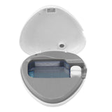 Toothbrush Sanitizer Portable Rechargeable Toothbrush Cleaner Holder Travel Home Toothbrush Case White