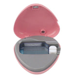 Toothbrush Sanitizer Portable Rechargeable Toothbrush Cleaner Holder Travel Home Toothbrush Case Pink