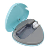 Toothbrush Sanitizer Portable Rechargeable Toothbrush Cleaner Holder Travel Home Toothbrush Case Blue - Side View