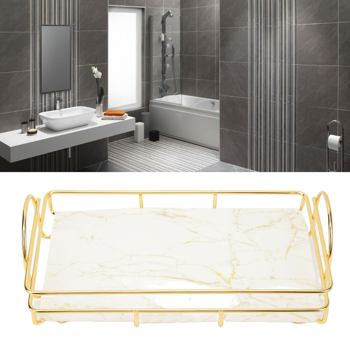 Countertop Organizer Cosmetics Storage Shelf Rack Home Decoration for Bathroom Bedroom