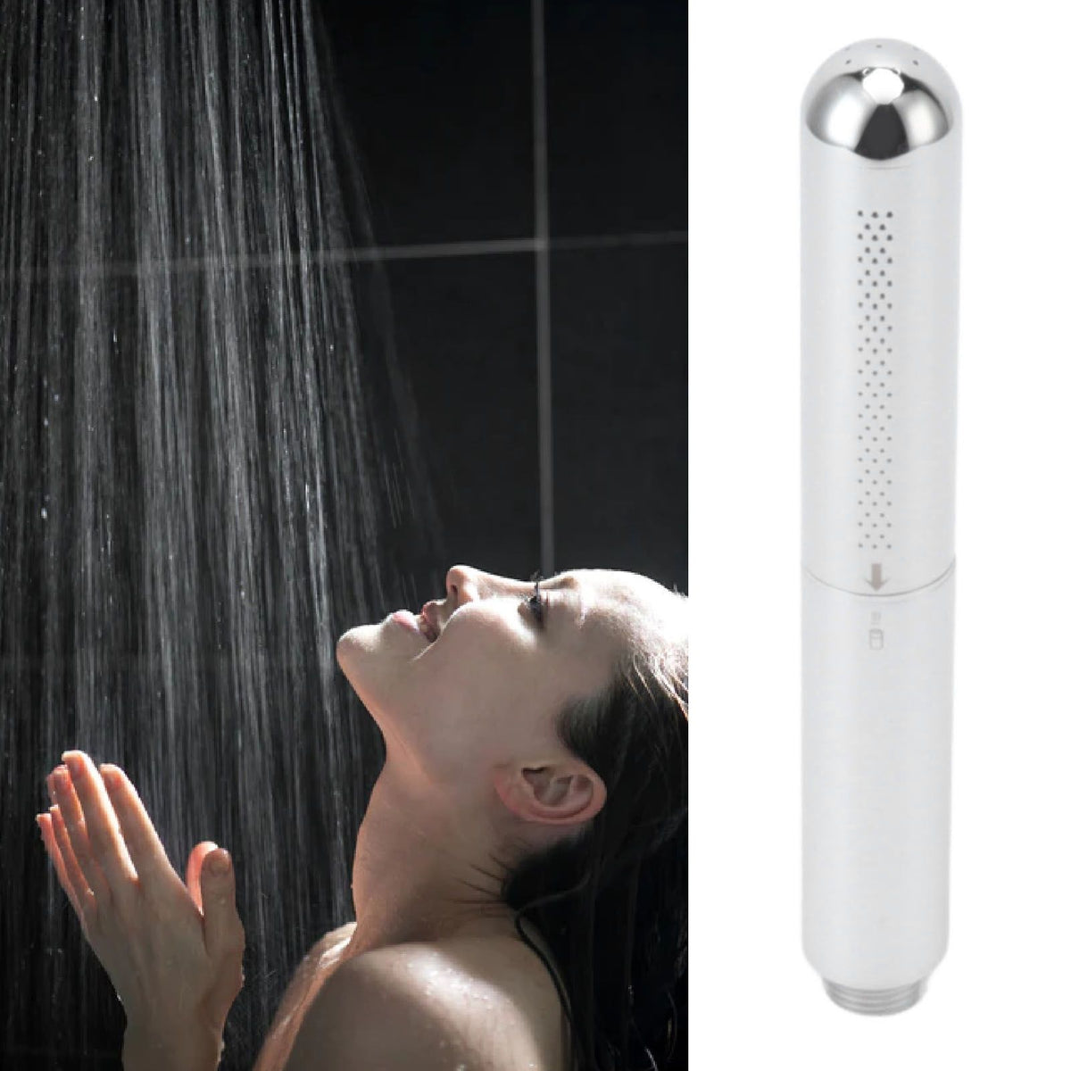 Pressurized Shower Nozzle Full Copper Shower Head Detachable Shower Head Handheld Showerhead Electroplating
