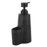 Dish Soap Dispenser Stainless Steel Washing Up Liquid Dispenser with Cleaning Brush for Kitchen - 45-Degree Angle