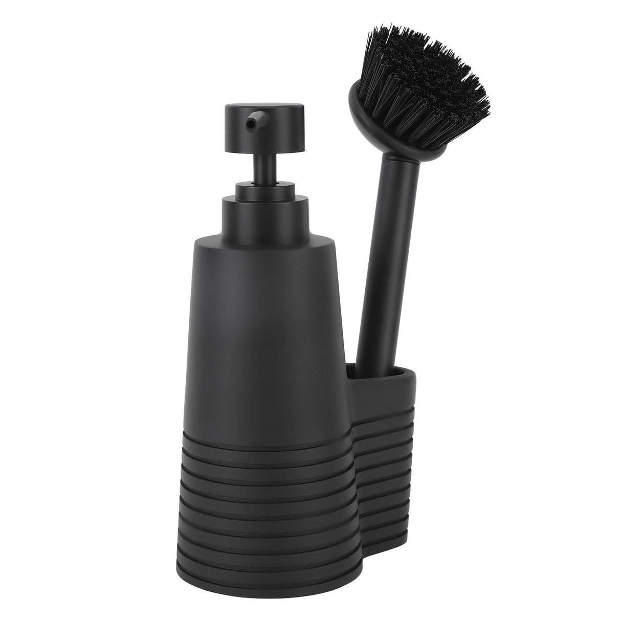 Dish Soap Dispenser Stainless Steel Washing Up Liquid Dispenser with Cleaning Brush for Kitchen