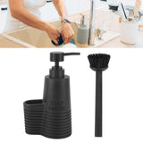Dish Soap Dispenser Stainless Steel Washing Up Liquid Dispenser with Cleaning Brush for Kitchen - Extra Image