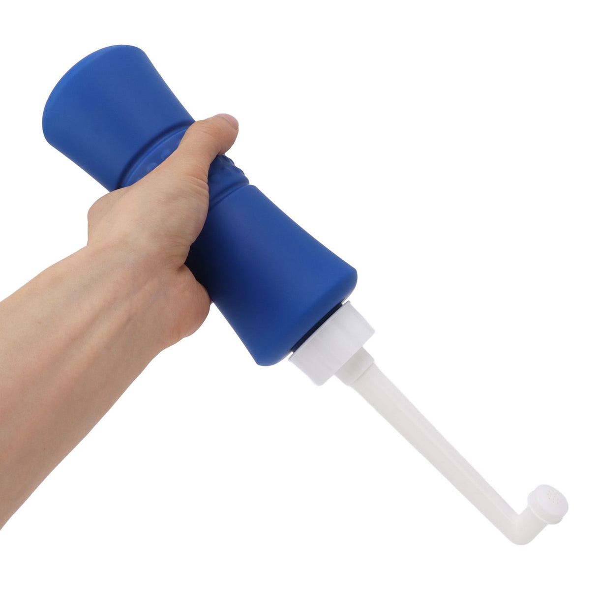 Vaginal Douche Manual Pressure Clean 500 Ml Capacity Leak Proof Vaginal Douche Cleanser with Storage Bag for Postpartum Recovery Dark Blue