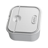 Home Soap Box Non Perforated Wall Mounted Draining Soap Box Flip Cover Bathroom Soap Box White