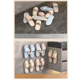Slipper Hook Wall Mounted Drill Free Multifunctional Hanger Hook for Entrance Bathroom Kitchen Bedroom Coffee