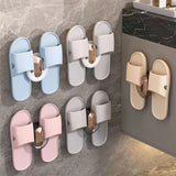 Slipper Hook Wall Mounted Drill Free Multifunctional Hanger Hook for Entrance Bathroom Kitchen Bedroom Coffee - Extra Image