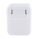 Wall Mounted Tissue Box Large Capacity Waterproof Stylish Decorative Practical Toilet Paper Storage Box for Home Bathroom Fresh White - Top-Down View