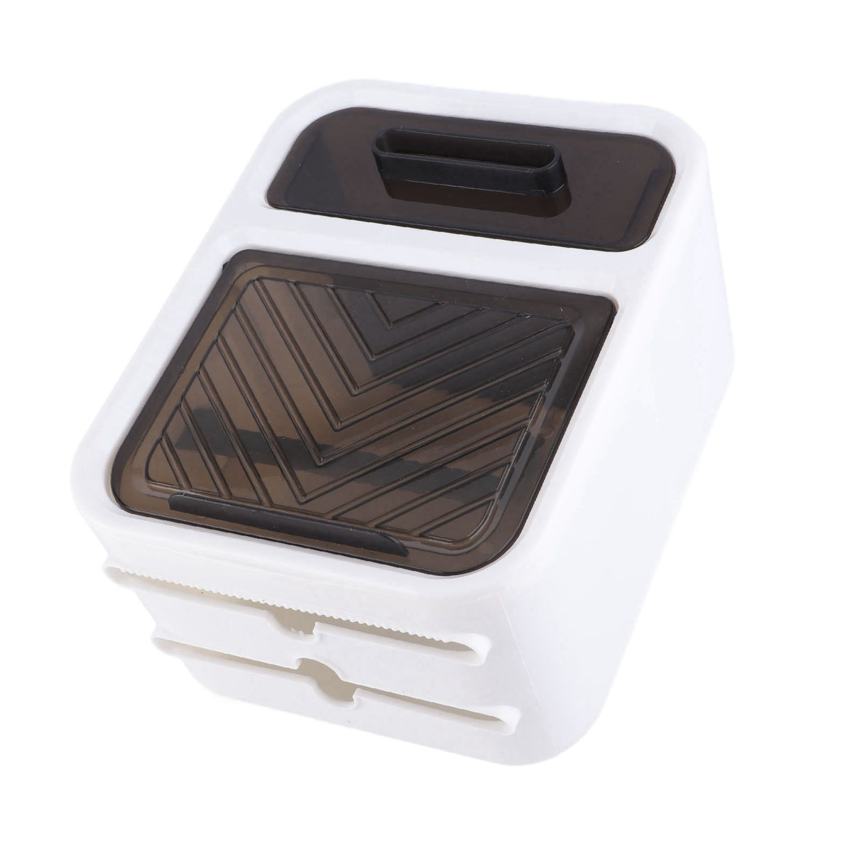 Wall Mounted Tissue Box Large Capacity Waterproof Stylish Decorative Practical Toilet Paper Storage Box for Home Bathroom Fresh White