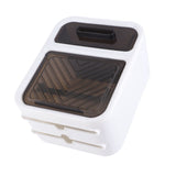 Wall Mounted Tissue Box Large Capacity Waterproof Stylish Decorative Practical Toilet Paper Storage Box for Home Bathroom Fresh White