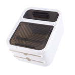 Wall Mounted Tissue Box Large Capacity Waterproof Stylish Decorative Practical Toilet Paper Storage Box for Home Bathroom Fresh White