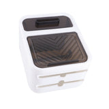 Wall Mounted Tissue Box Large Capacity Waterproof Stylish Decorative Practical Toilet Paper Storage Box for Home Bathroom Fresh White - Close-Up Angle