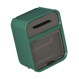 Wall Mounted Tissue Box Large Capacity Waterproof Stylish Decorative Practical Toilet Paper Storage Box for Home Bathroom Green
