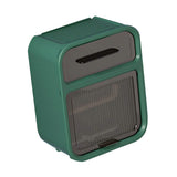 Wall Mounted Tissue Box Large Capacity Waterproof Stylish Decorative Practical Toilet Paper Storage Box for Home Bathroom Green