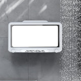 Wall Mount Phone Holder Waterproof Touch Screen Phone Case Stand for Bathroom Kitchen Mirror Bathtub - Extra Image