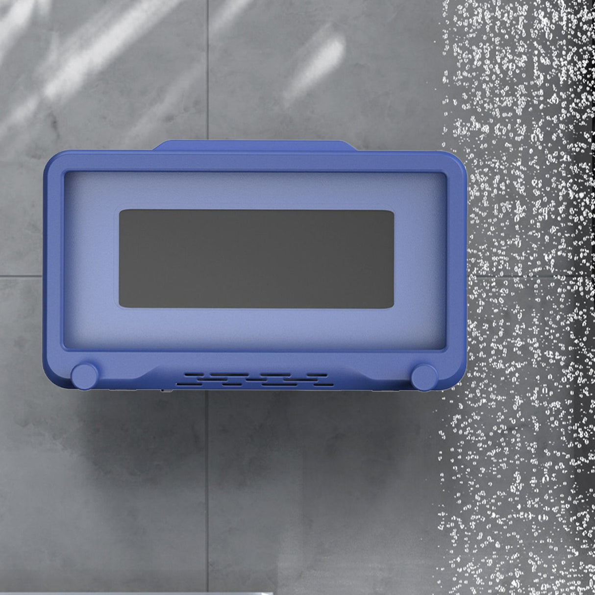 Wall Mount Phone Holder Waterproof Touch Screen Phone Case Stand for Bathroom Kitchen Mirror Bathtub