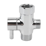 Brass 3 Way Shower Arm Diverter Valve 3 Way Water Valve Water Separator Shower Tee Adapter with 7/8 Inch Water Outlet 1/2 Inch Water Inlet