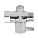 Brass 3 Way Shower Arm Diverter Valve 3 Way Water Valve Water Separator Shower Tee Adapter with 7/8 Inch Water Outlet 1/2 Inch Water Inlet - Extra Image