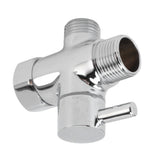 Brass 3 Way Shower Arm Diverter Valve 3 Way Water Valve Water Separator Shower Tee Adapter with 7/8 Inch Water Outlet 1/2 Inch Water Inlet - Extra Image