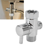 Brass 3 Way Shower Arm Diverter Valve 3 Way Water Valve Water Separator Shower Tee Adapter with 7/8 Inch Water Outlet 1/2 Inch Water Inlet
