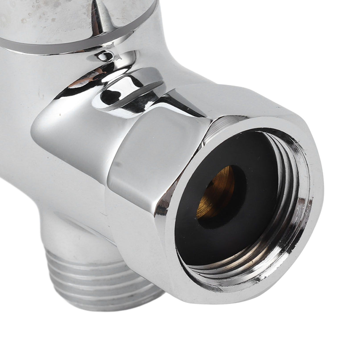 Brass 3 Way Shower Arm Diverter Valve 3 Way Water Valve Water Separator Shower Tee Adapter with 7/8 Inch Water Outlet 1/2 Inch Water Inlet