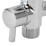 Brass 3 Way Shower Arm Diverter Valve 3 Way Water Valve Water Separator Shower Tee Adapter with 7/8 Inch Water Outlet 1/2 Inch Water Inlet